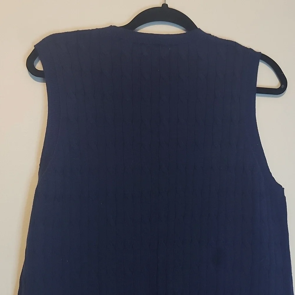 J.crew Navy Blue Sleeveless Sweater Vest